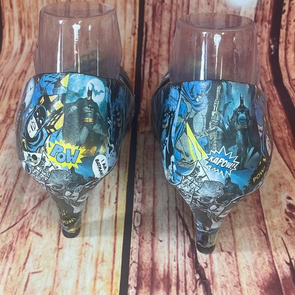 Custom Batman comic heels size 41 / 10.5 NWOT From The Spectrum ETSY 2.5" heel - Picture 5 of 7